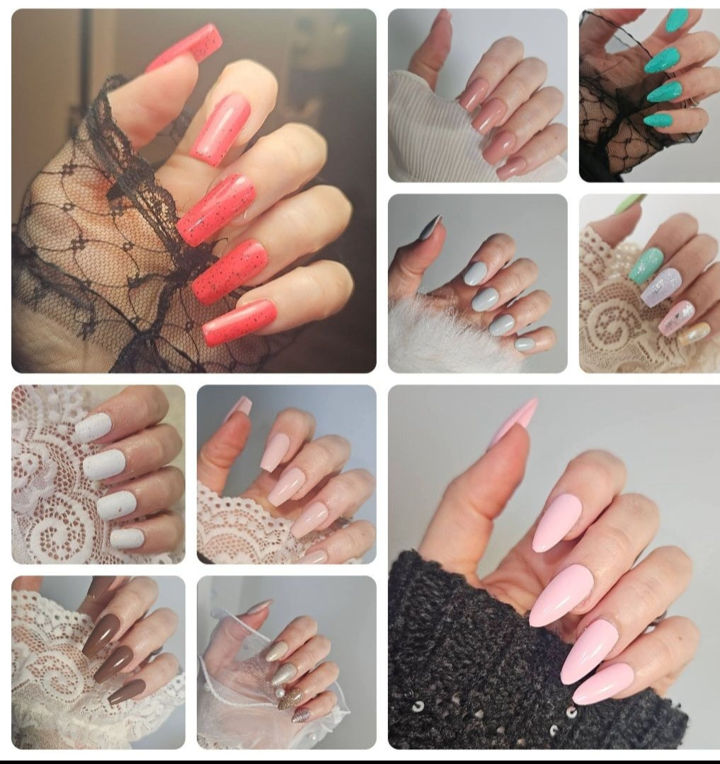 Press - on Nails Eclat d 'Indigo Waves Pressonnailsdesign