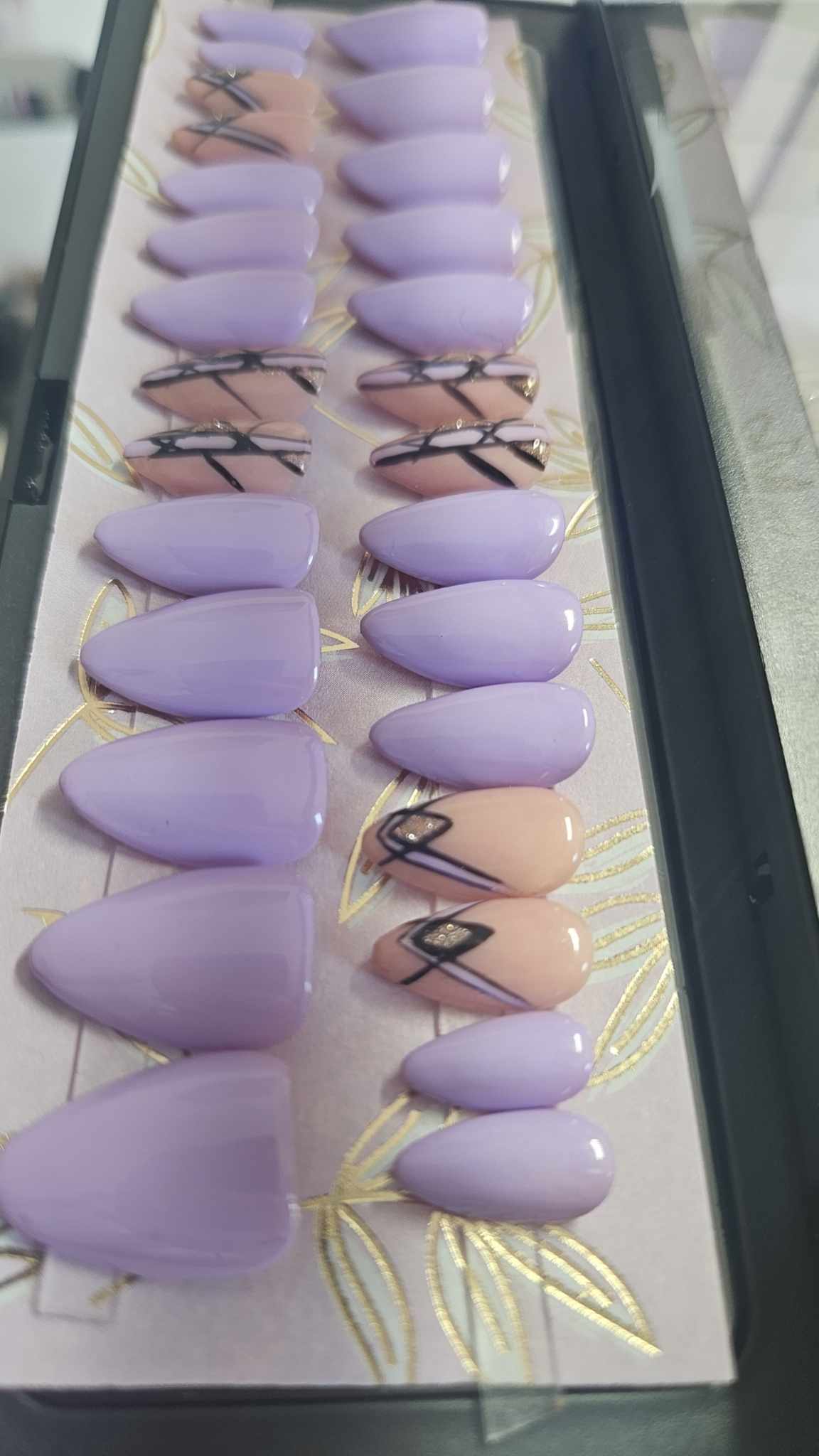 Press-on Nails Nail Art Violet Pressonnailsdesign