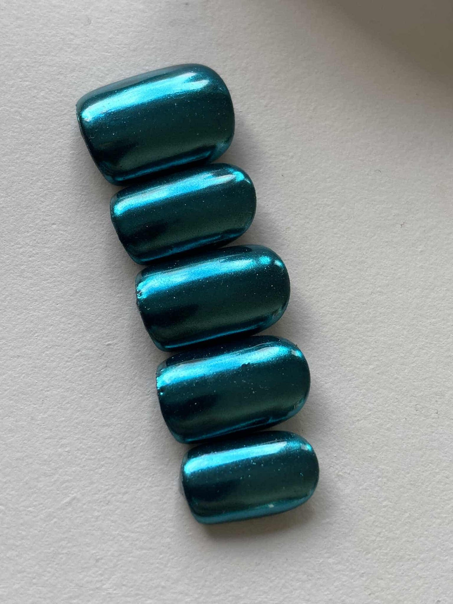 Press-On Nails Océan Blue Pressonnailsdesign