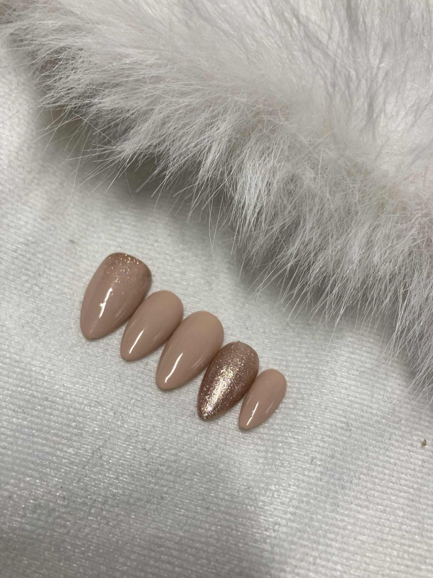 Press-On Nails Éclat Rosée Nude Pressonnailsdesign