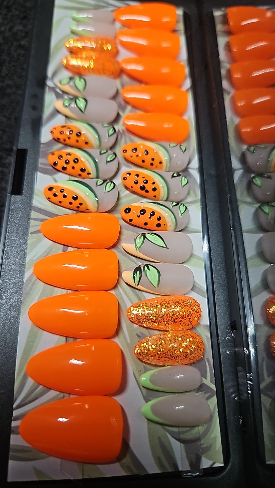 Press-On Nails Nuances Agrumes & Tropiques Pressonnailsdesign