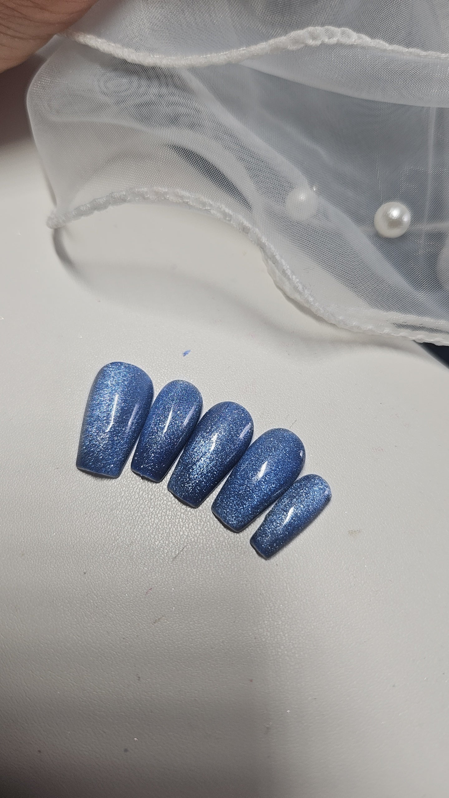 Press-On Nails Glamour et Reflets Glacés Pressonnailsdesign