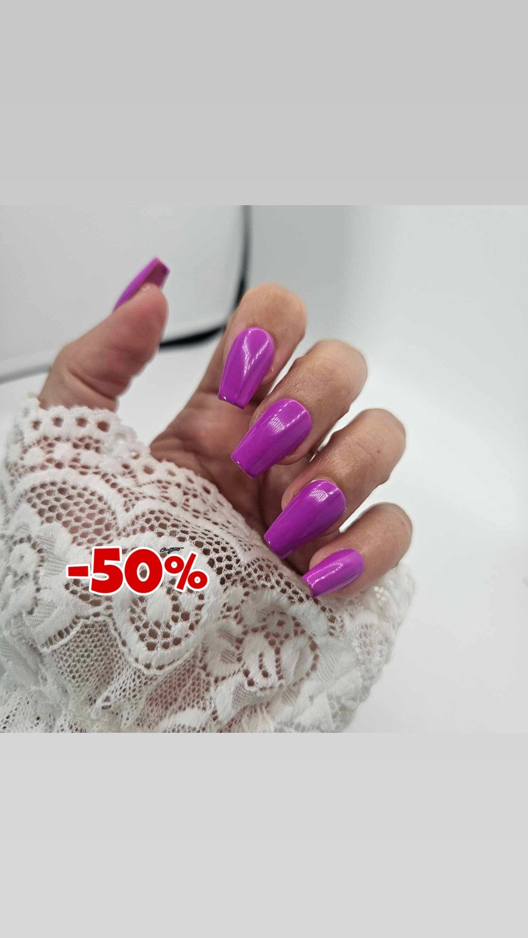 Press-on Nails Violet Folie - PROMO 50% Pressonnailsdesign