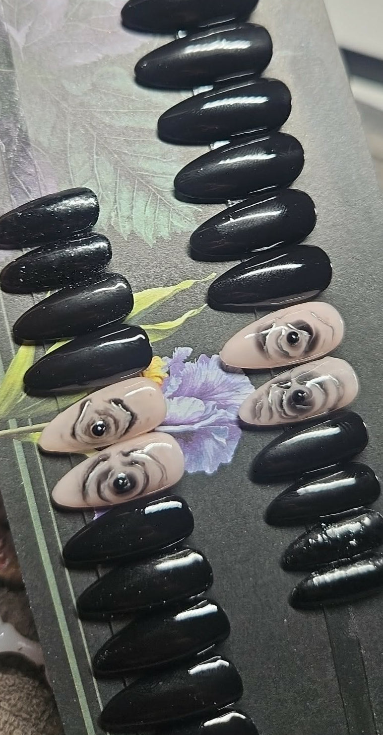 Press-On Nails Élégance Noire Pressonnailsdesign