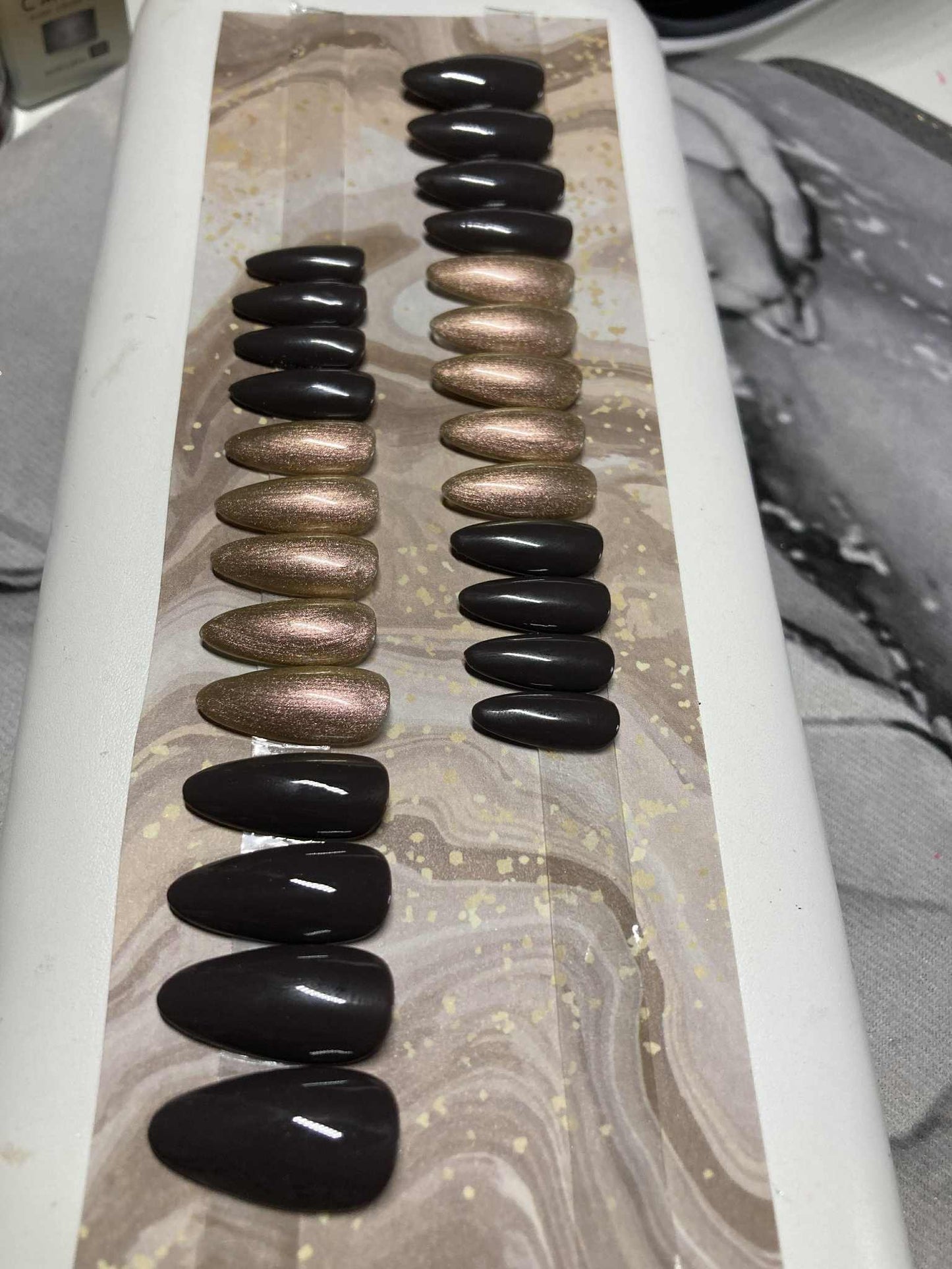 Press-On Nails Nuit Métallisée Pressonnailsdesign