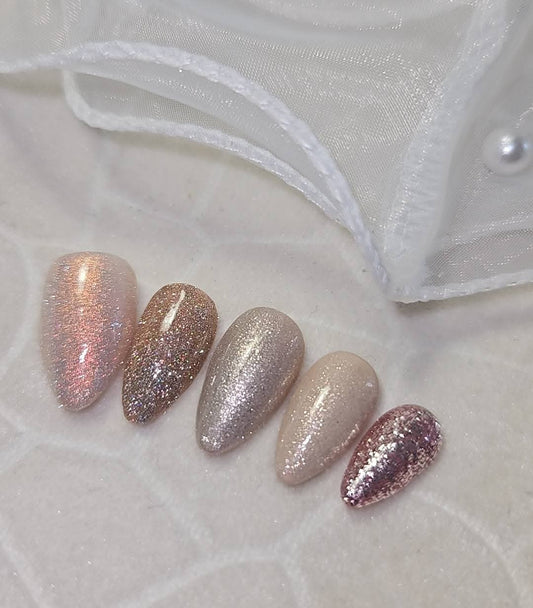 Press -  on Nails Explosion de Paillettes Pressonnailsdesign