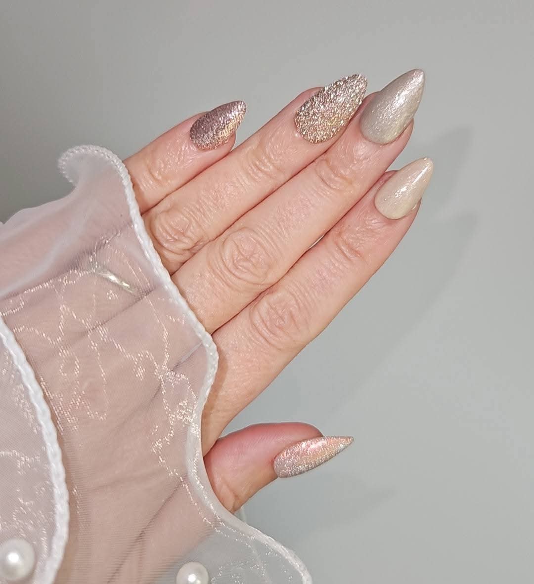 Press -  on Nails Explosion de Paillettes Pressonnailsdesign