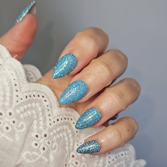 Press - on Nails Bleu Etoilé Pressonnailsdesign
