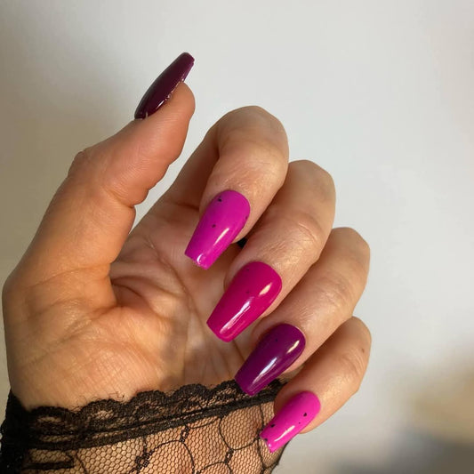 Press - on Nails Ombre Pourpre Pressonnailsdesign