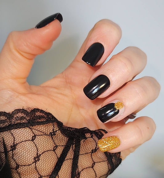 Press-on Nails Minuit Cuivré Pressonnailsdesign
