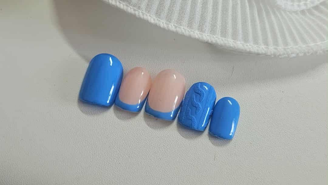 Press-On Nails  French Bleu Pressonnailsdesign