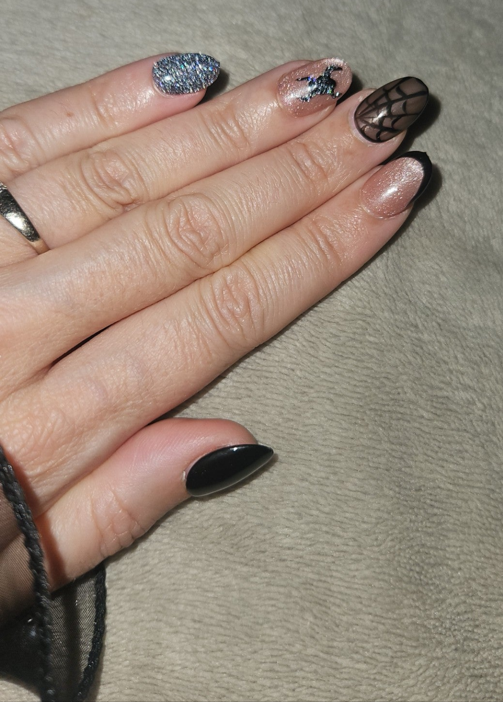 Press-On Nails Toile D'élégance Pressonnailsdesign