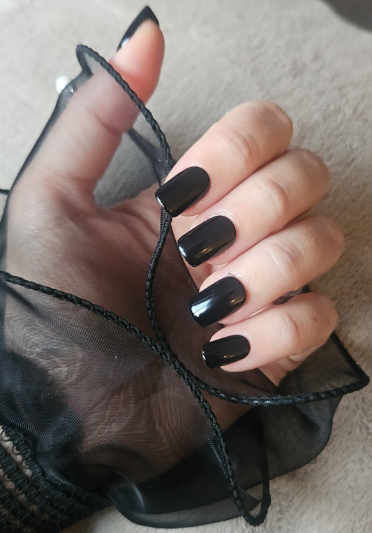 Press-On Nails Black Élégance Pressonnailsdesign