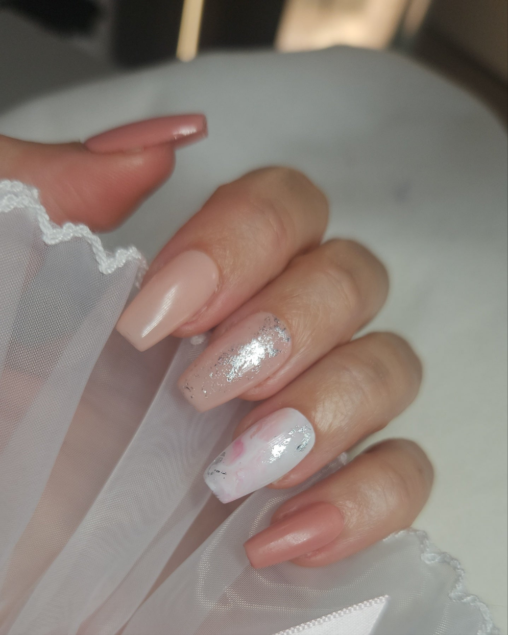 Press-On Nails Brume de Rose Pressonnailsdesign