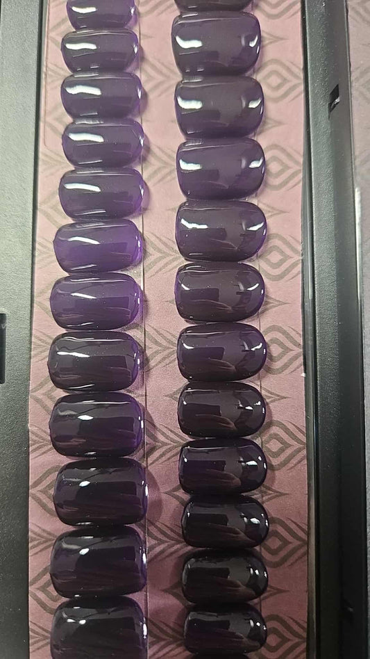 Press-On Nails Eclat Prune Pressonnailsdesign