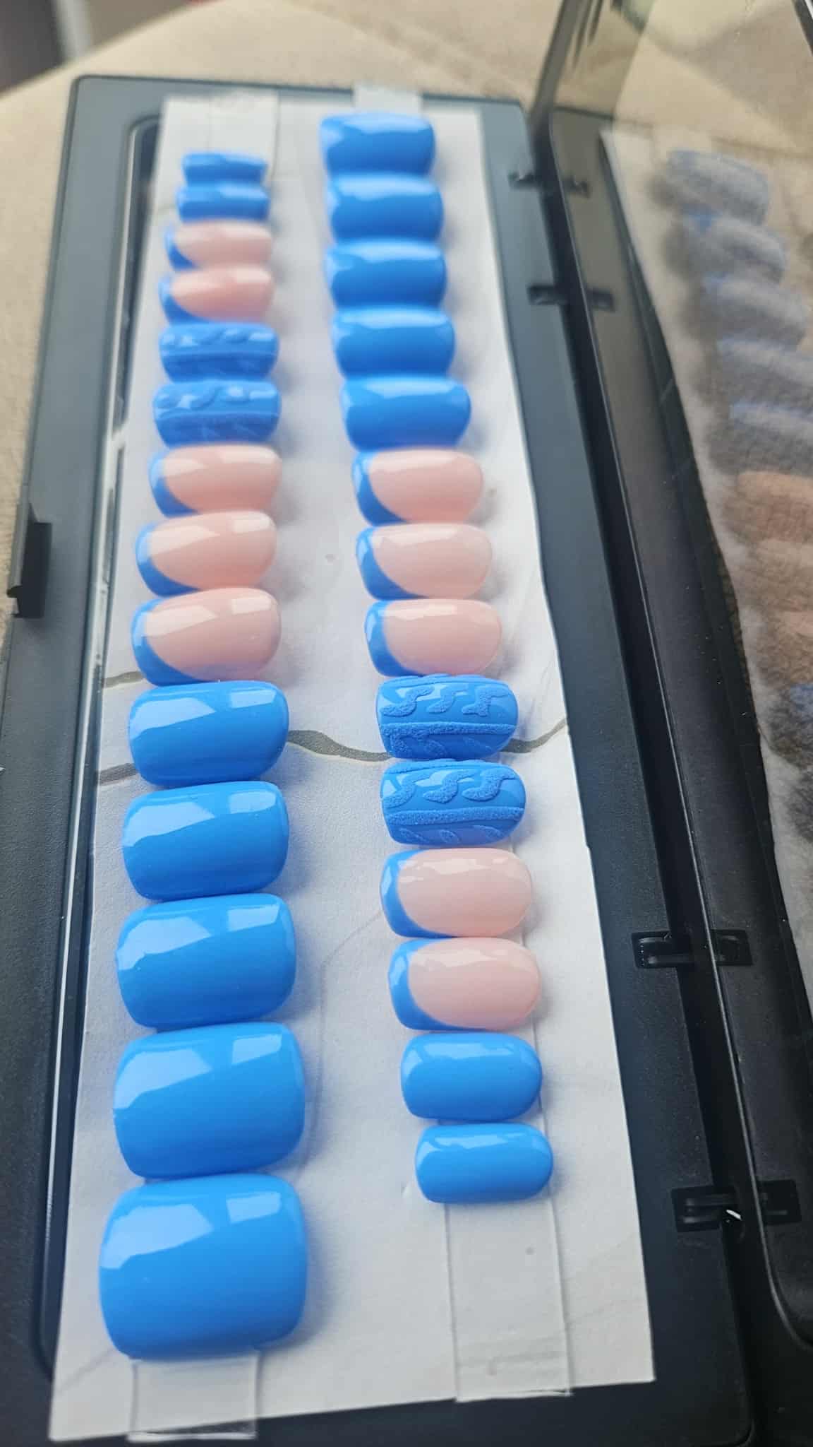 Press-On Nails  French Bleu Pressonnailsdesign