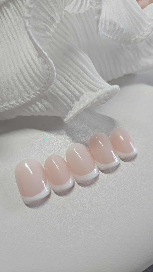 Press-On Nails French Manucure Golas Pressonnailsdesign