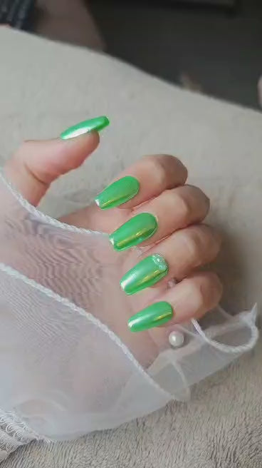 Press-on nails Fluo Nacré