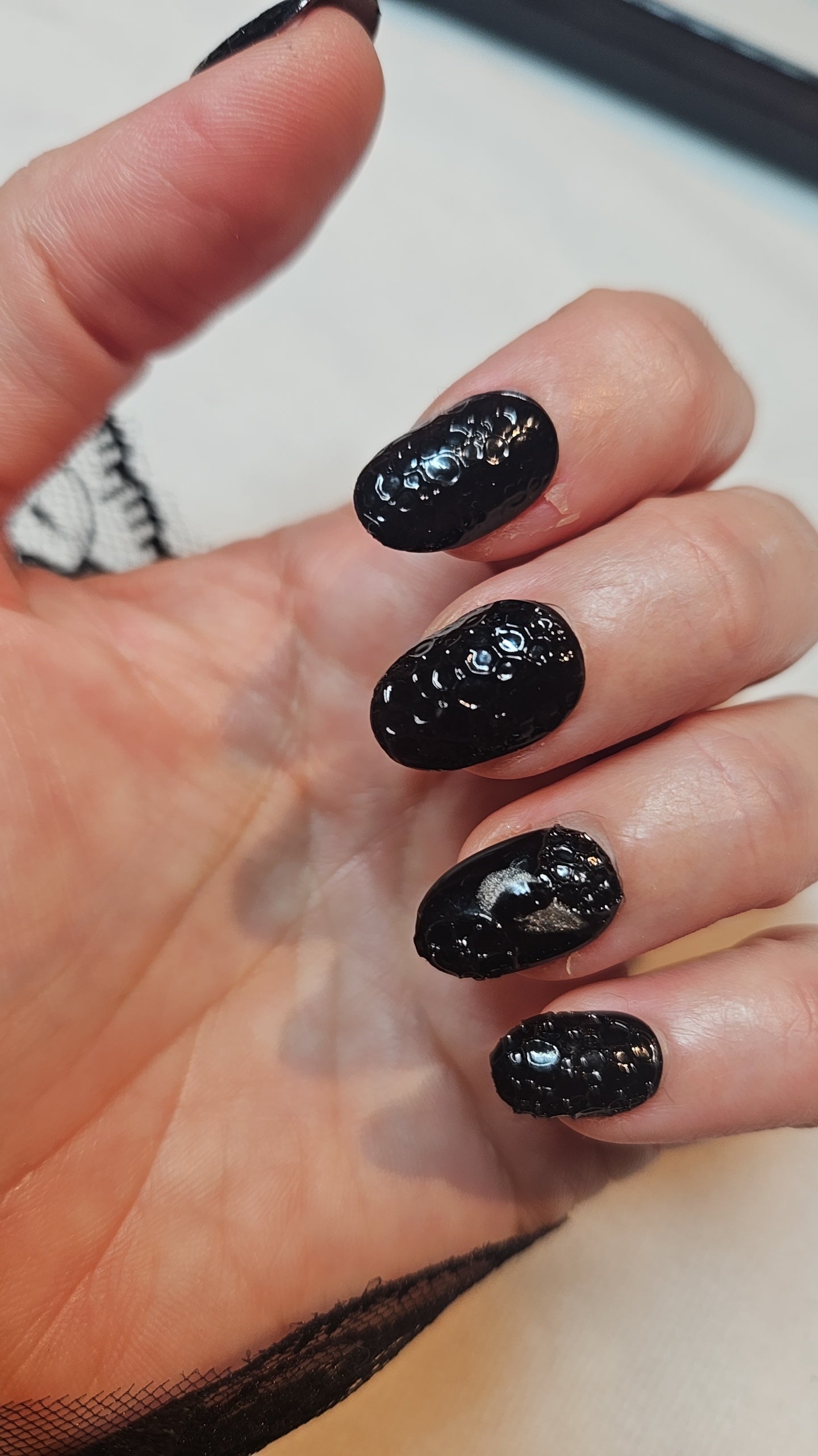 Press -  on Nails Noir Hypnotique Pressonnailsdesign