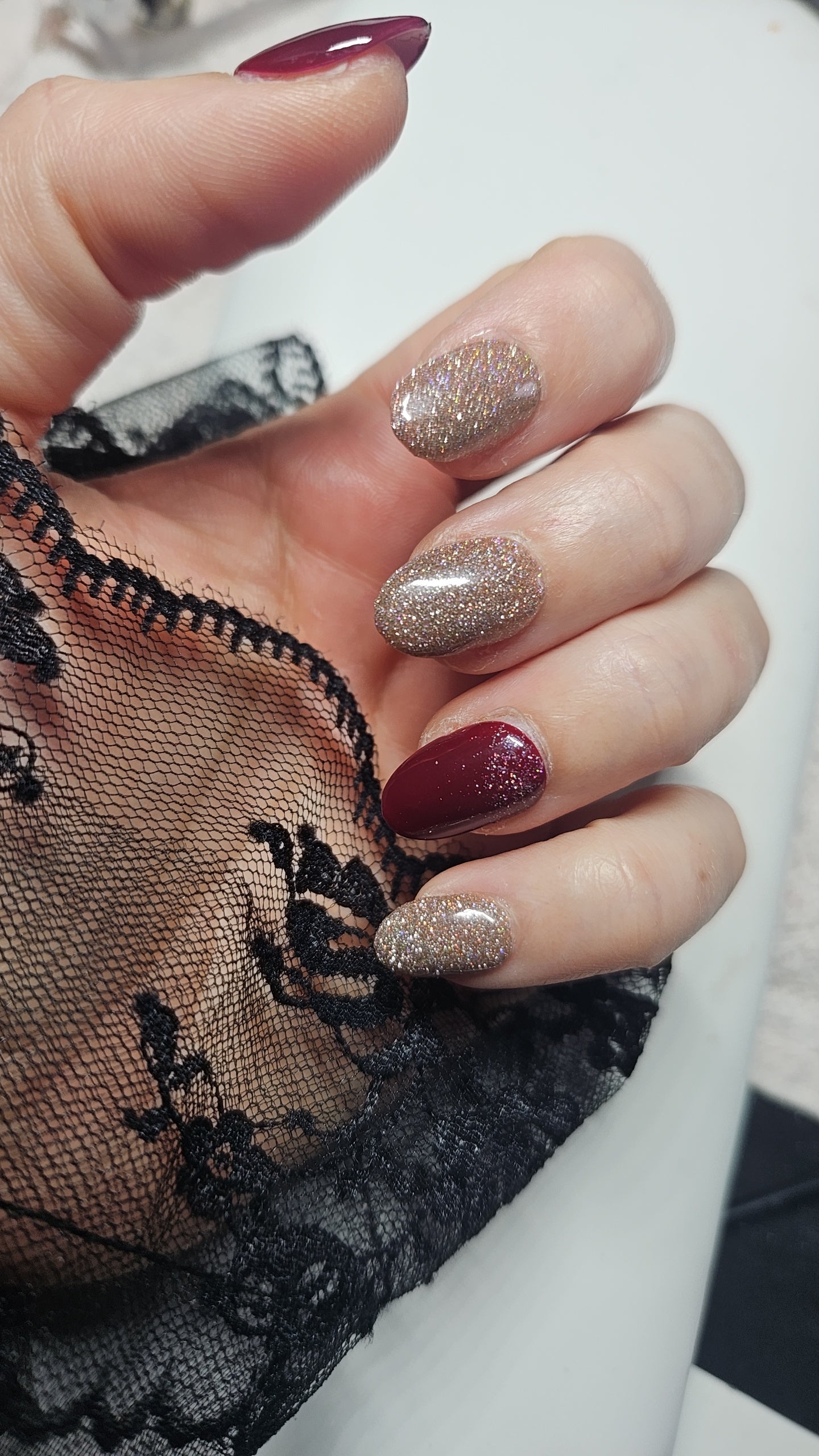 Press-On Nails Glamour Doré Pressonnailsdesign