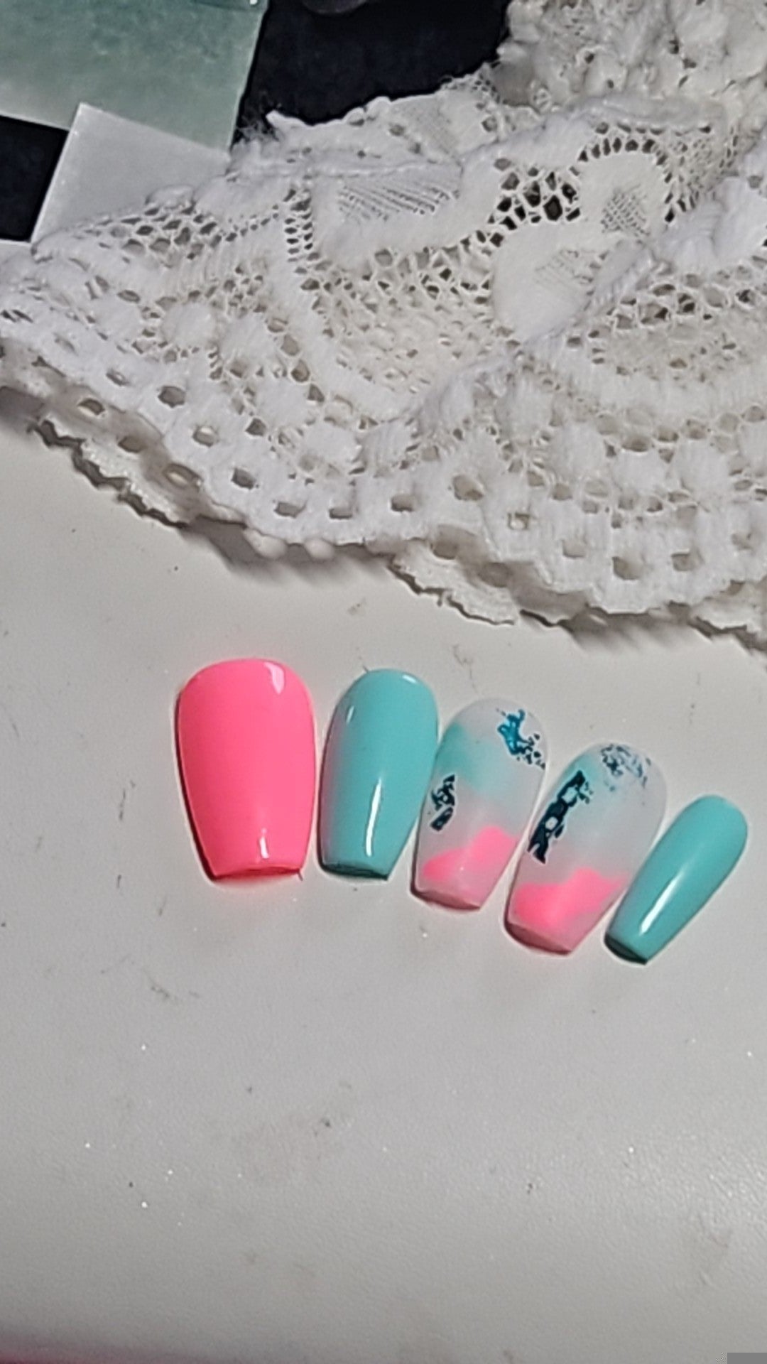 Press-On Nails summer Pop Pressonnailsdesign
