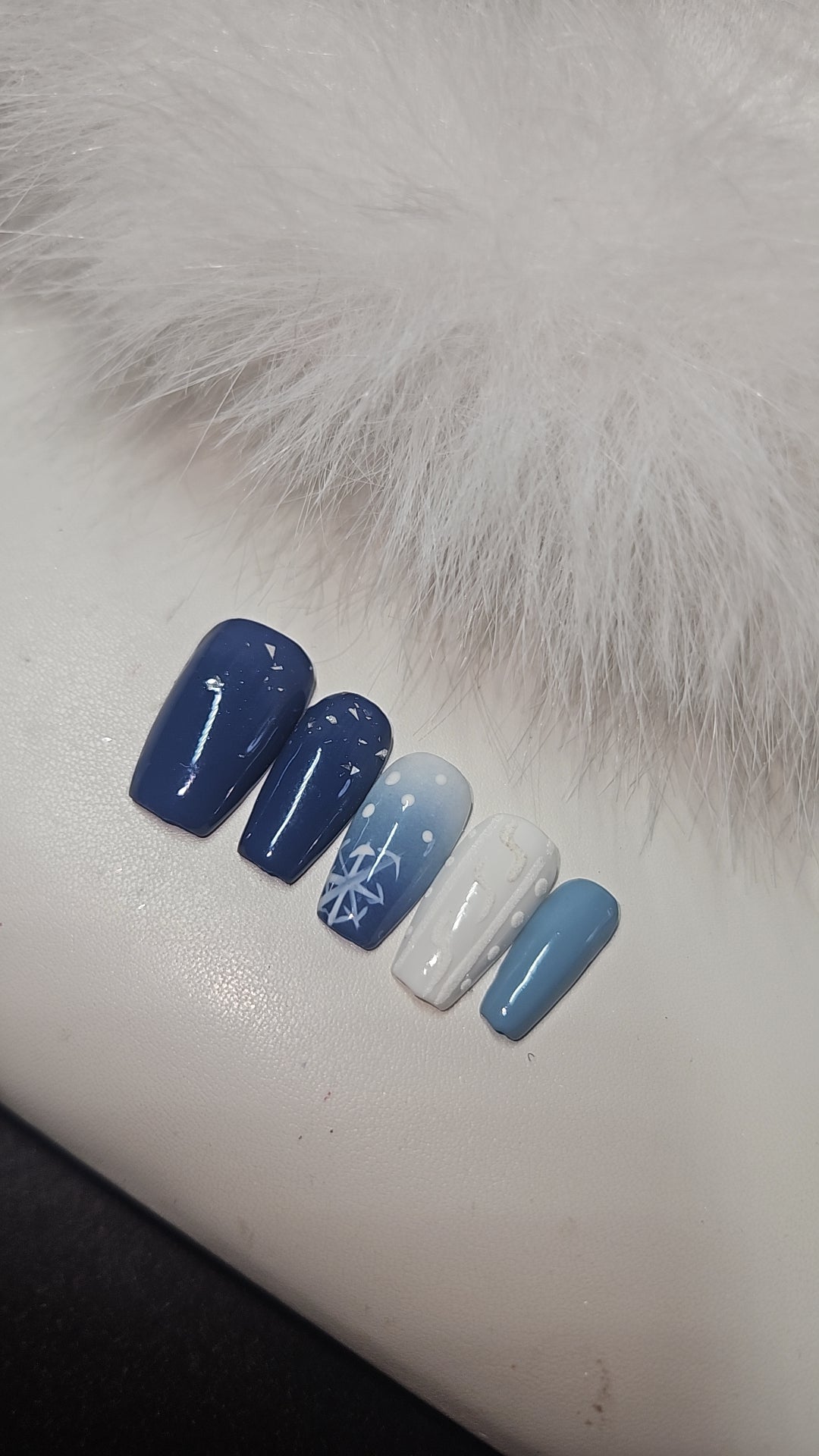 Press-On Nails Winter ice Pressonnailsdesign