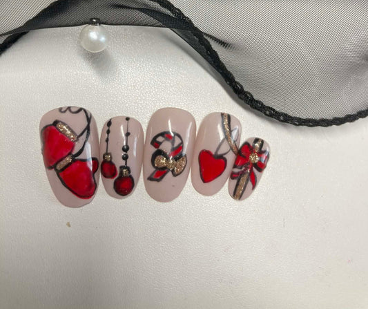 Press-On Nails Noël Enchantée Pressonnailsdesign