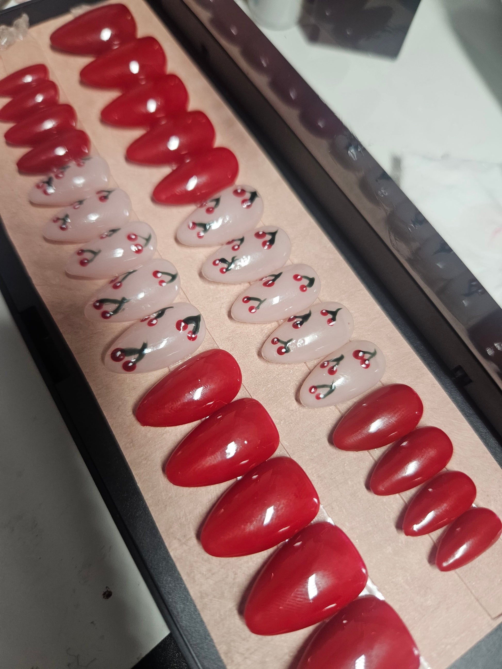 Press-On Nails Cherry Pop Pressonnailsdesign