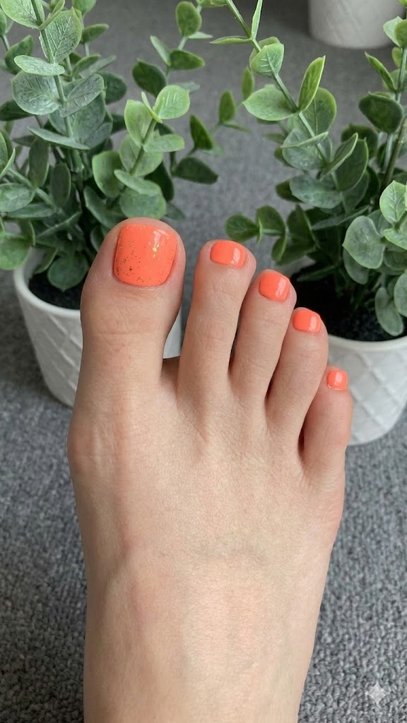 Press-On Nails summer Corail Pressonnailsdesign