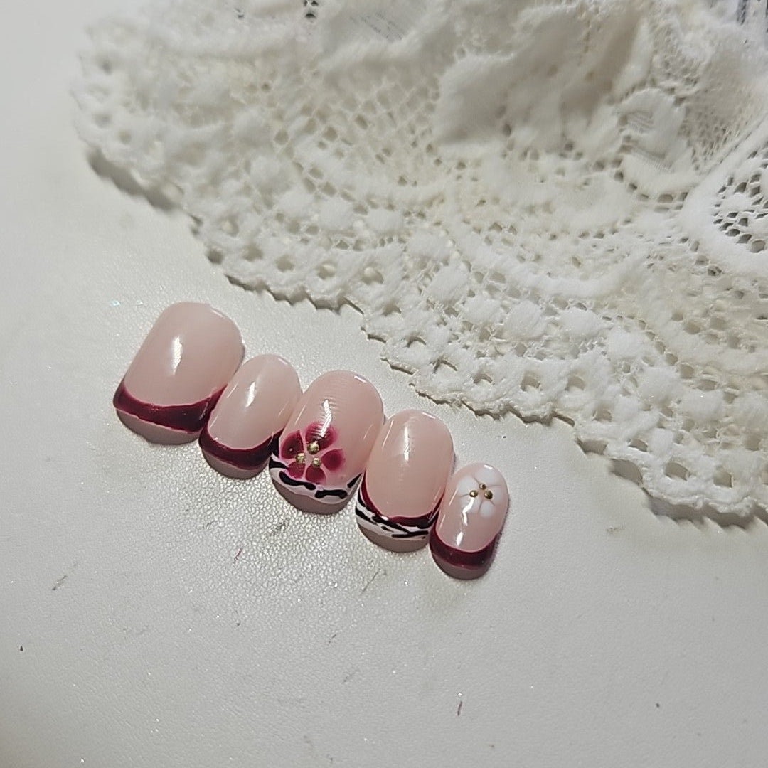 Press-On Nails Éclosion Passion Pressonnailsdesign