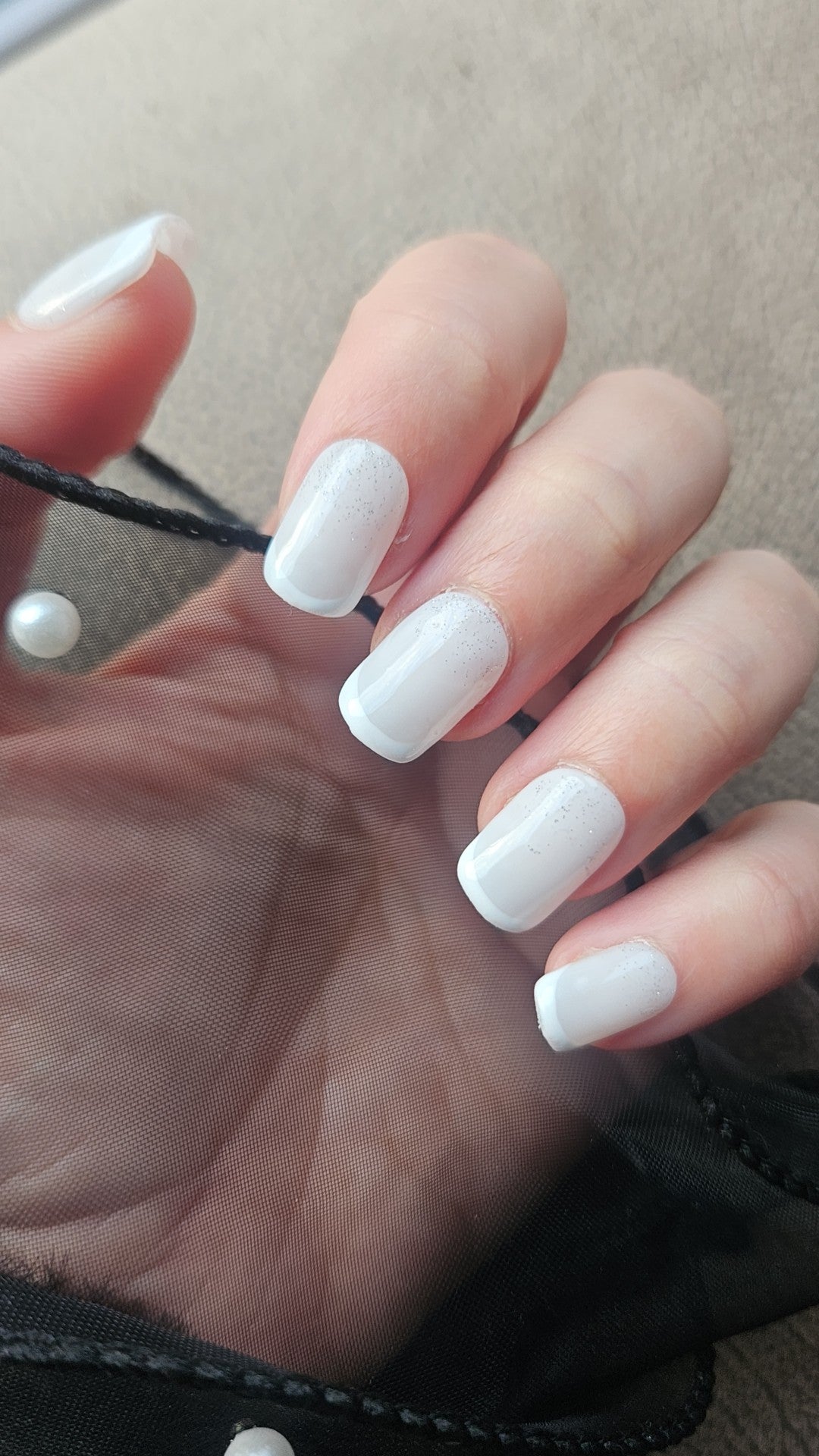 Press-On Nails Lait de Lune & Pluie d’Éclats Pressonnailsdesign