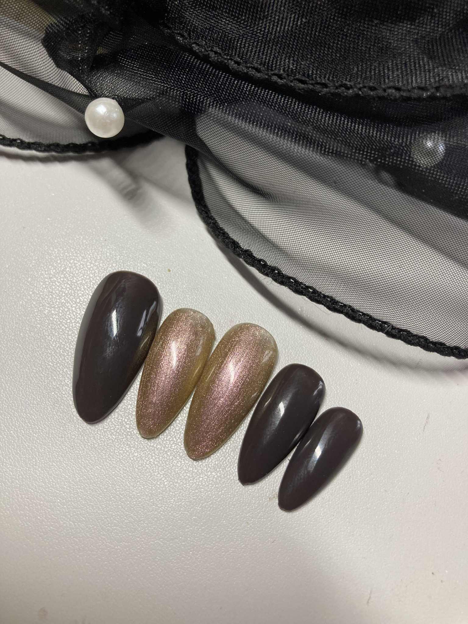 Press-On Nails Nuit Métallisée Pressonnailsdesign