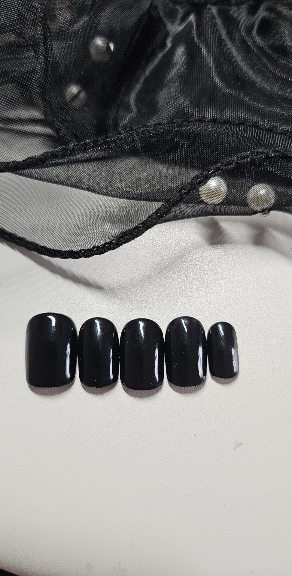 Press-On Nails Black Élégance Pressonnailsdesign