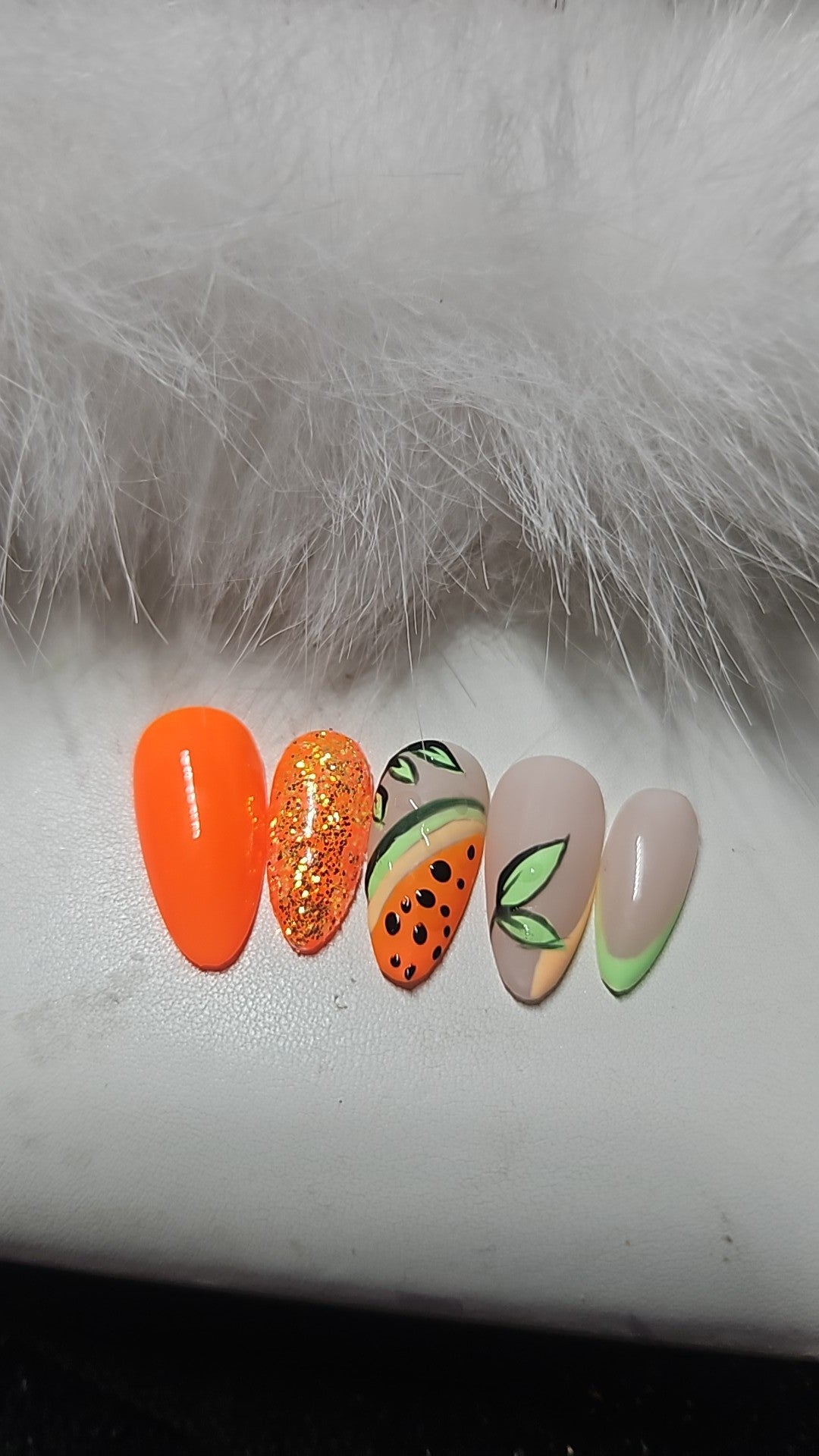 Press-On Nails Nuances Agrumes & Tropiques Pressonnailsdesign