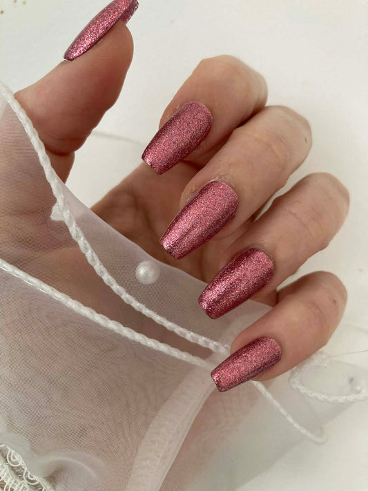 Press-On Nails Cherry Christmas Pressonnailsdesign