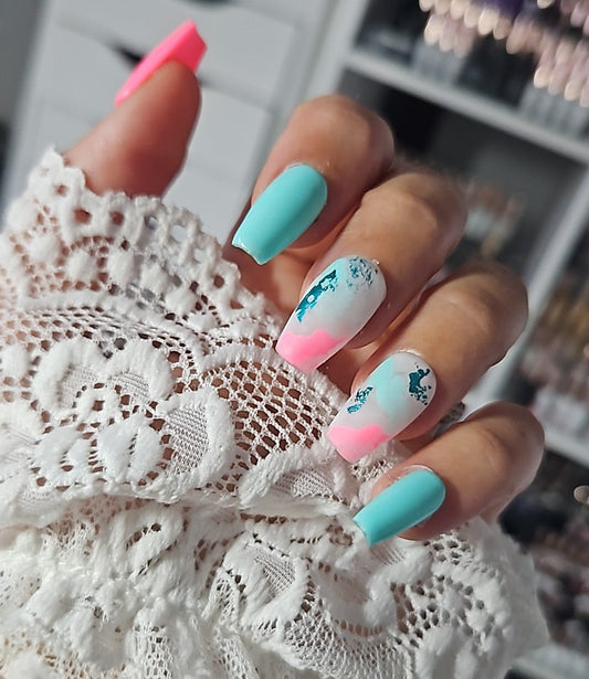 Press-On Nails summer Pop Pressonnailsdesign