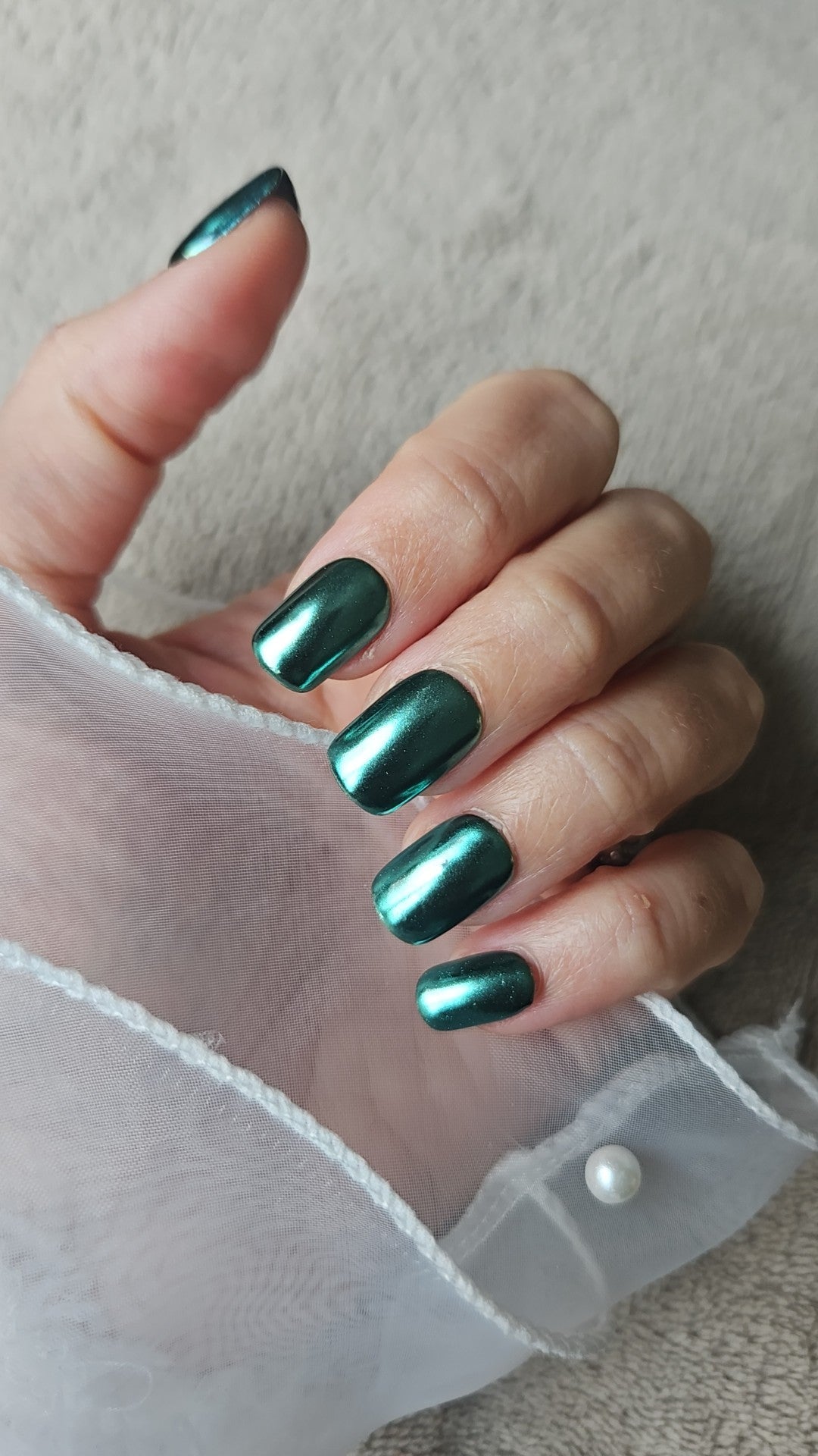 Press-On Nails Océan Blue Pressonnailsdesign