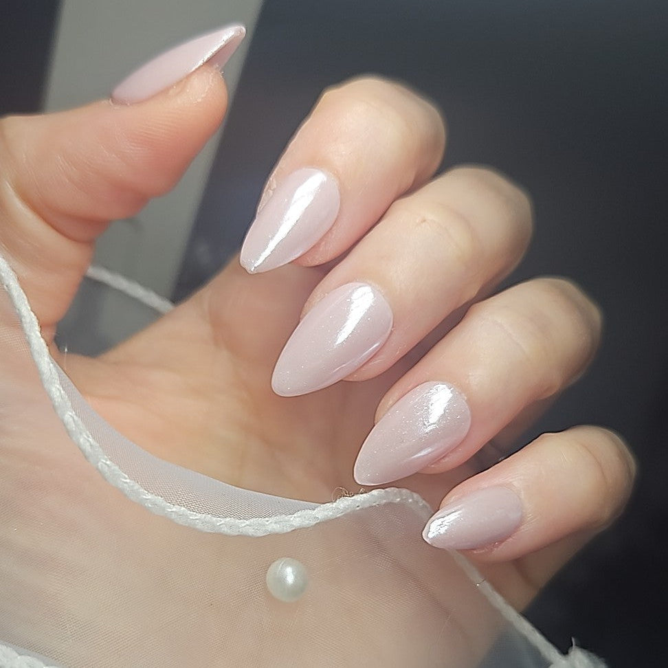 Press-On Nzils Silver Pressonnailsdesign
