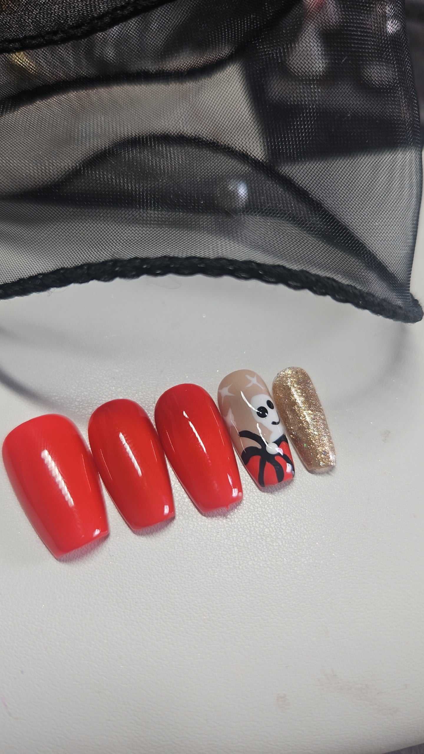 Press-On Nails Esprit & Citrouilles Pressonnailsdesign