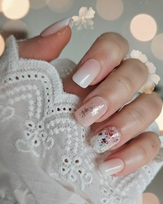 Press-On Nails Rose Antique Pressonnailsdesign