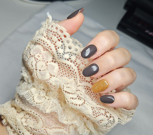 Press-On Nails Élégance Brillante Pressonnailsdesign