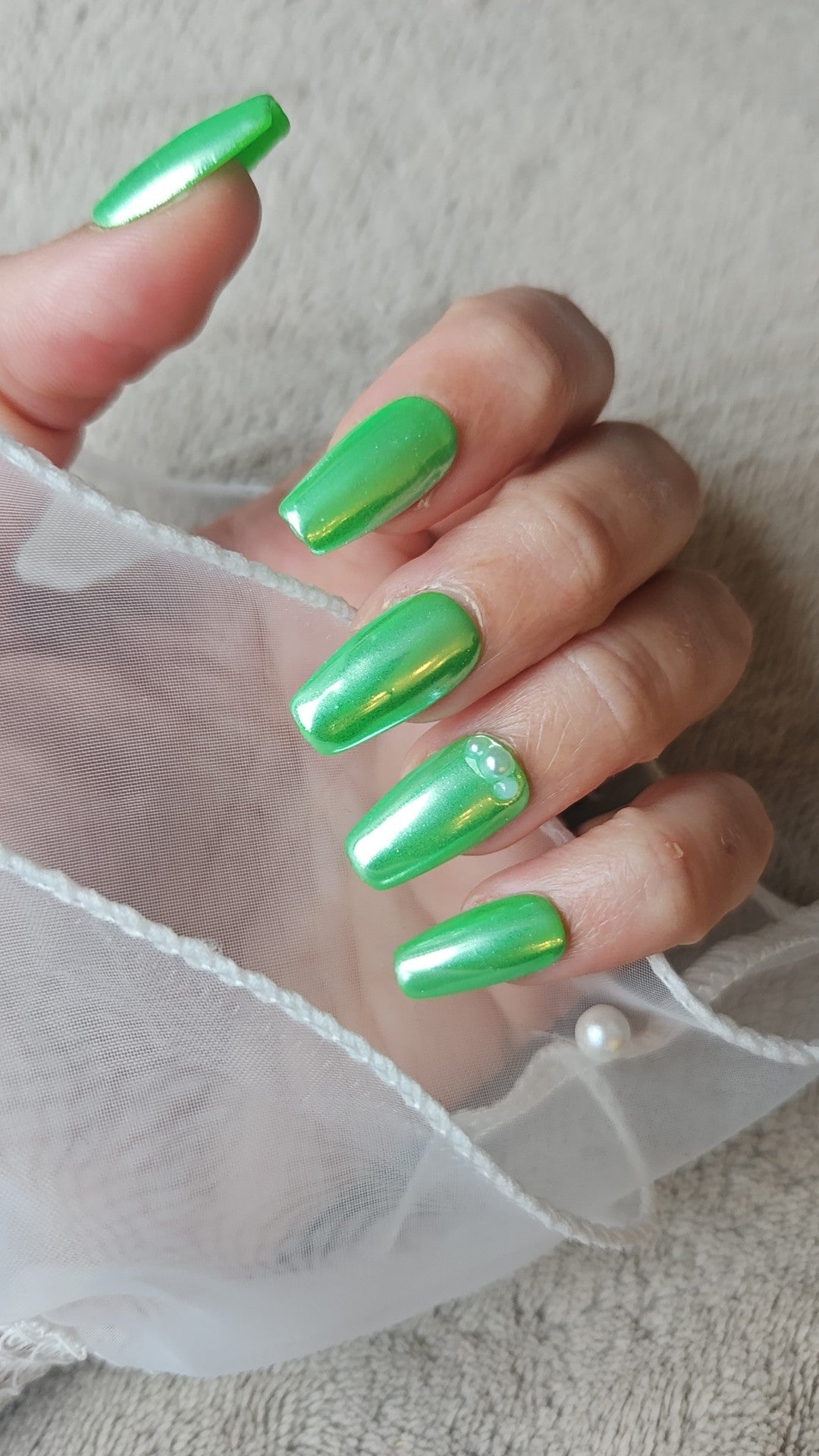 Press-on nails Fluo Nacré Pressonnailsdesign