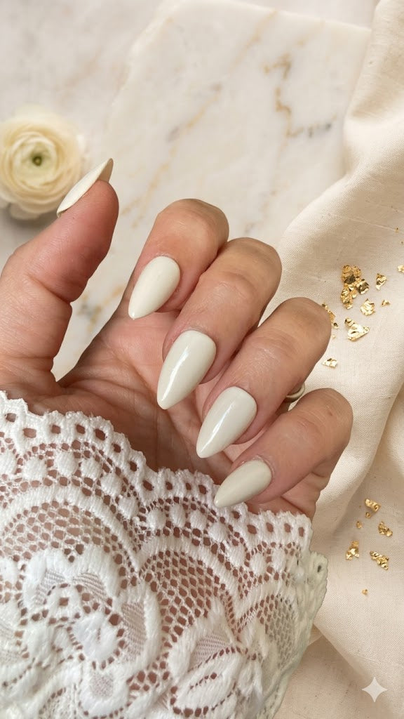 Press-On Nails Soft Beige Pressonnailsdesign