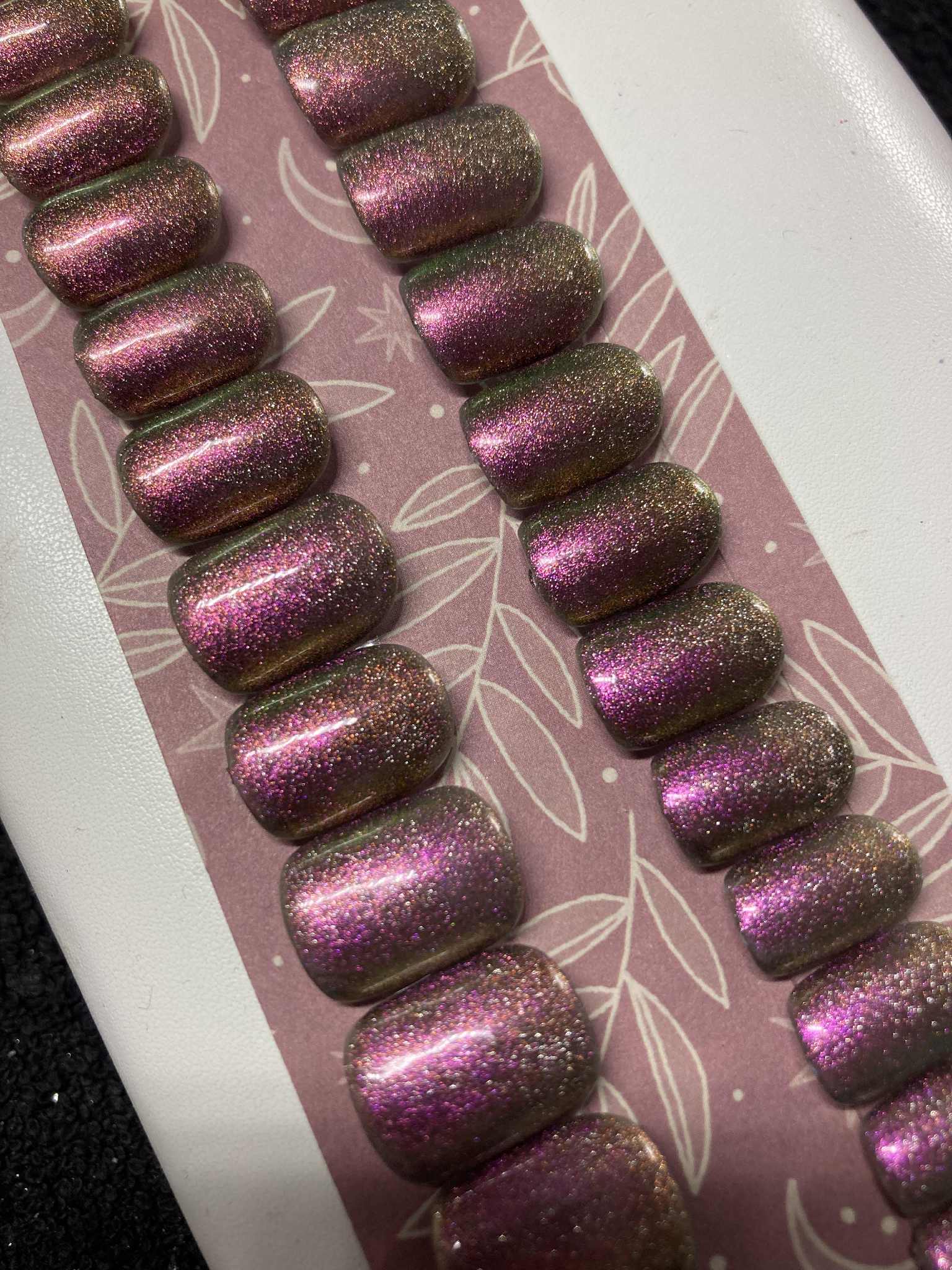 Press- On Nails Éclats D'Amesthyste Pressonnailsdesign