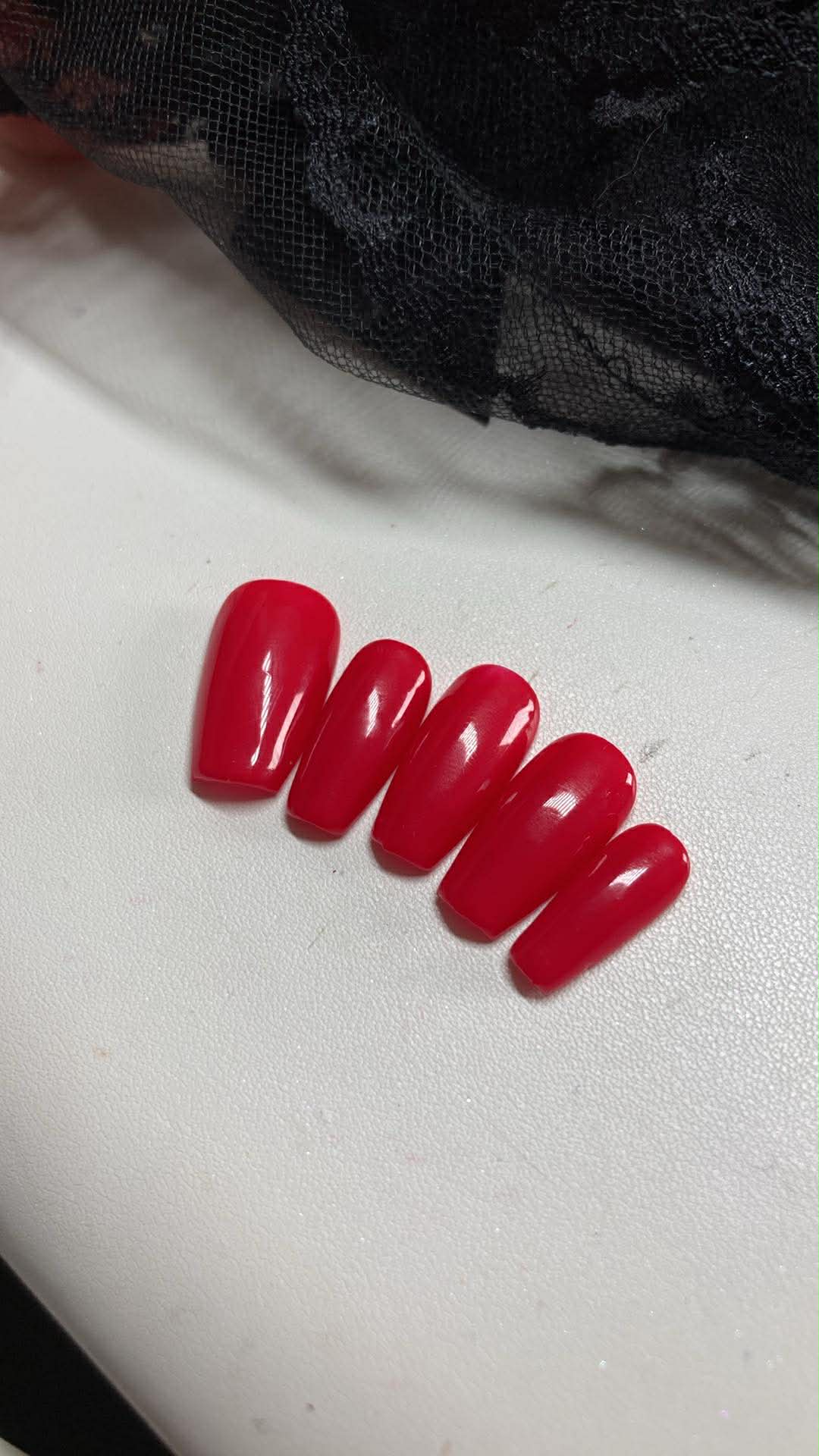 Press-On Nails Alf Red Pressonnailsdesign