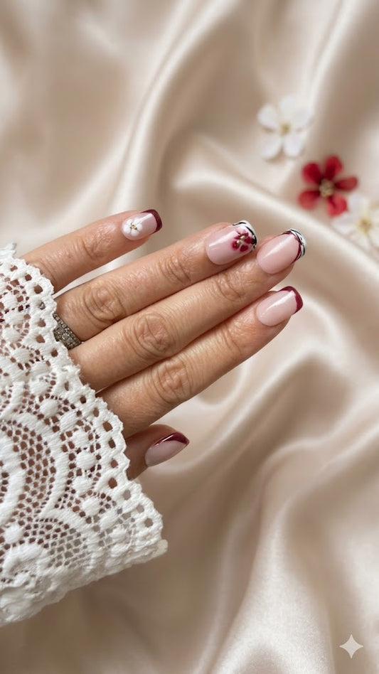 Press-On Nails Éclosion Passion Pressonnailsdesign