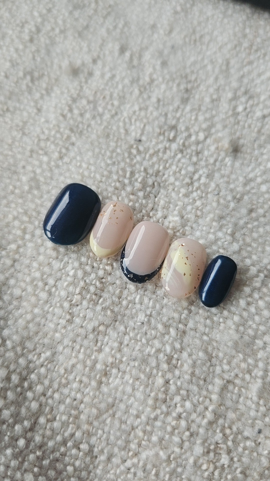Press-On Nails Minuit Marbré Pressonnailsdesign