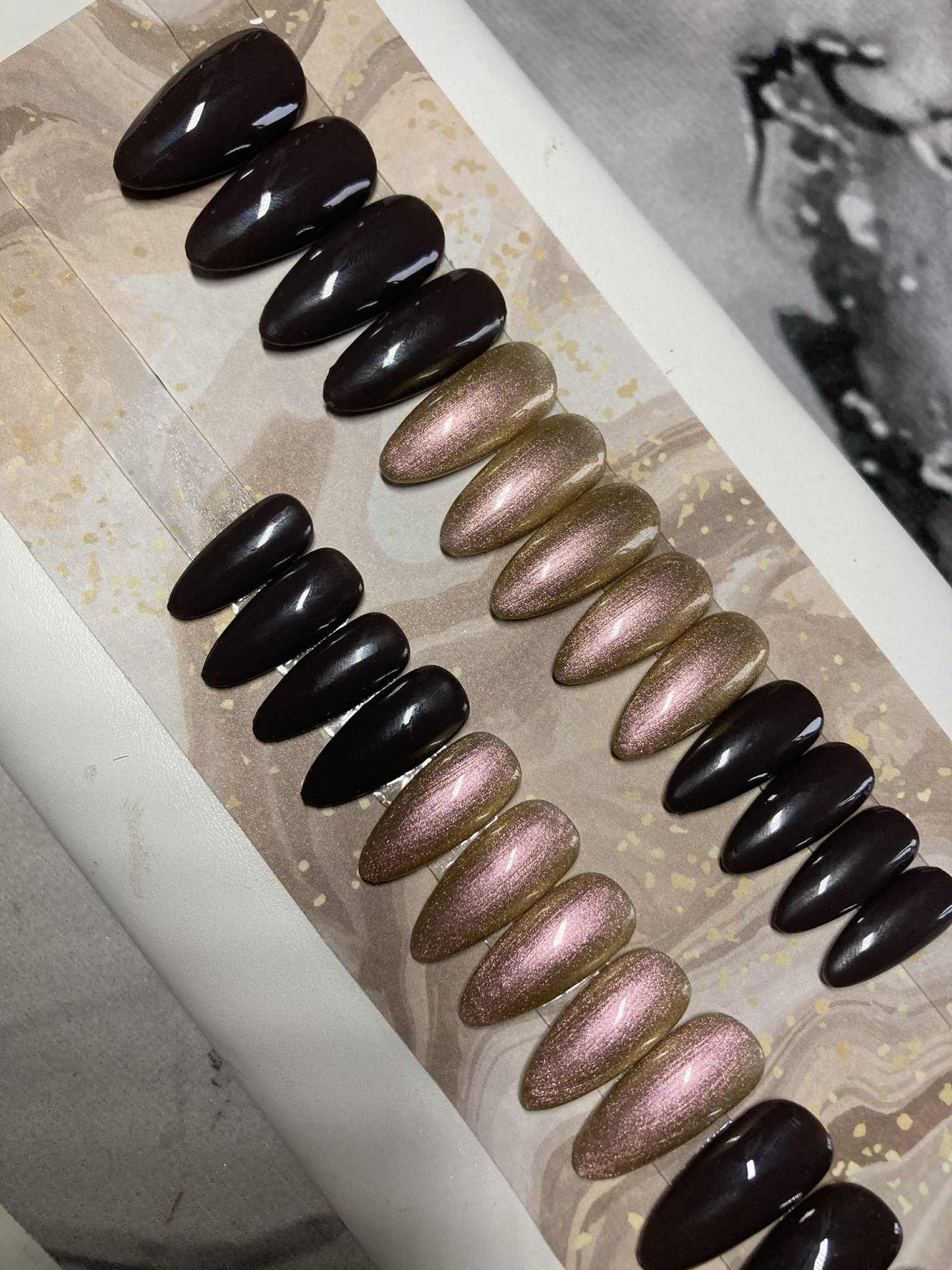 Press-On Nails Nuit Métallisée Pressonnailsdesign