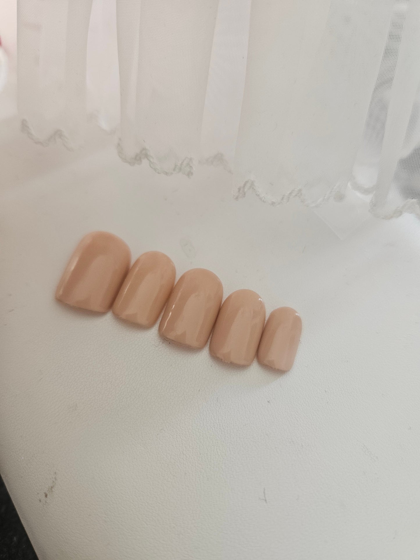 Press-On Nails Creamy Beige Pressonnailsdesign
