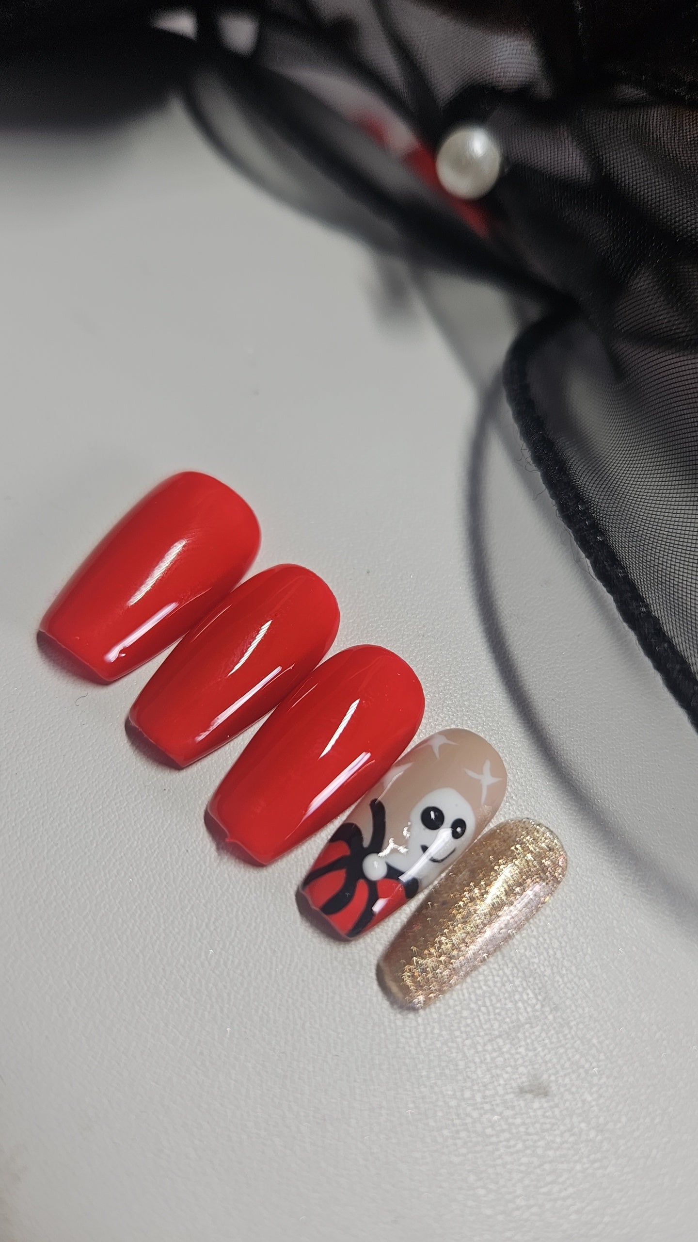 Press-On Nails Esprit & Citrouilles Pressonnailsdesign